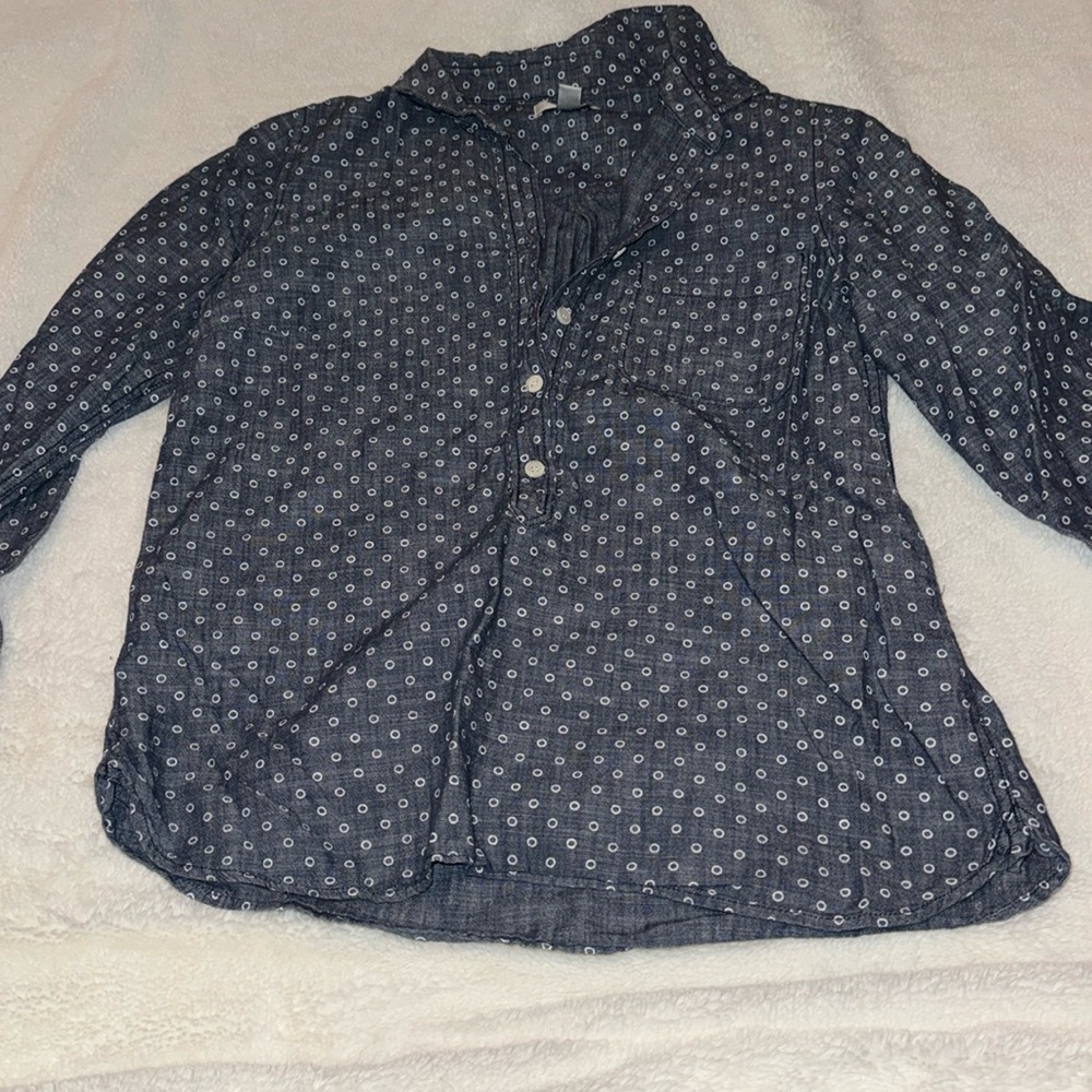 Denim button down